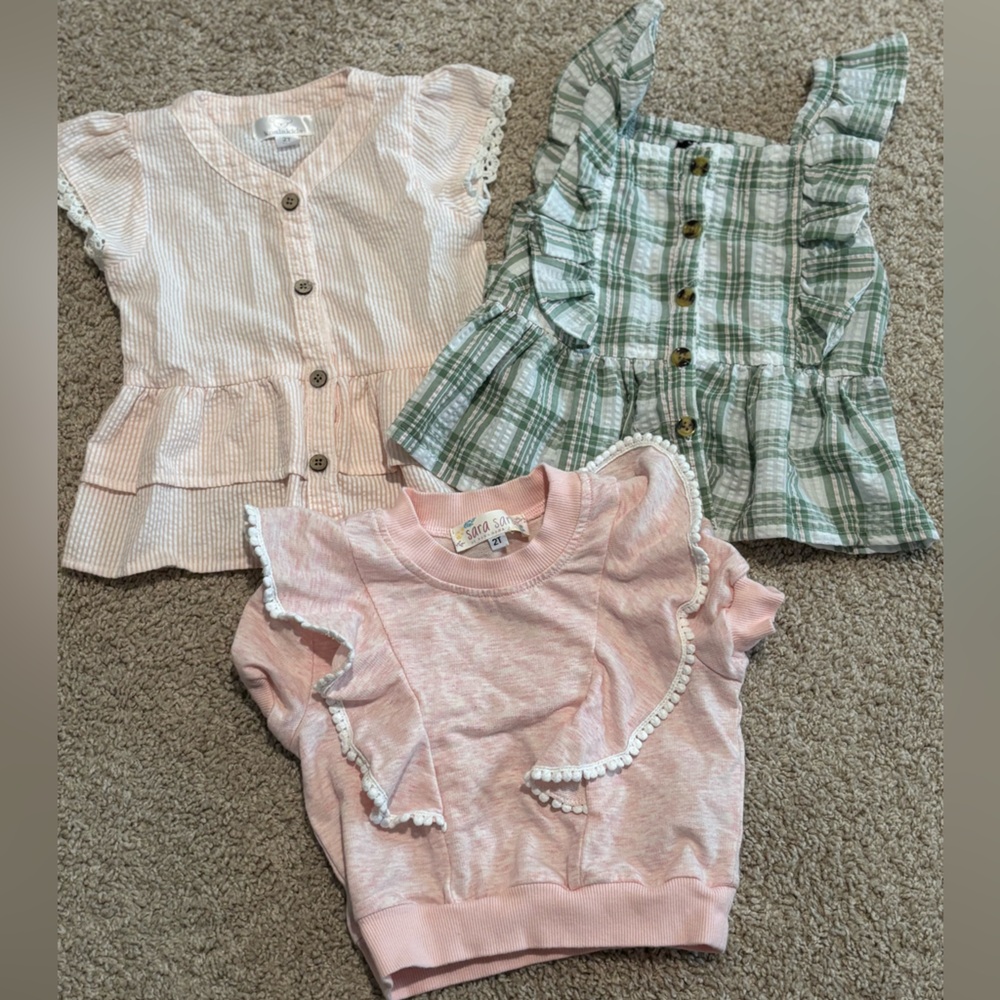 Set of Three Toddler Girl Shirts | Size 2T